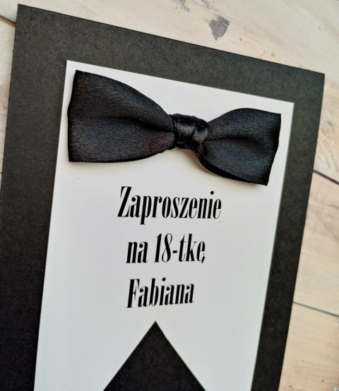 zaproszenia na 18 dla chłopaka 18 stka zaproszenia czarne