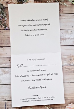 Oryginalne zaproszenia na 18 urodziny brokatowe zaproszenia na 18