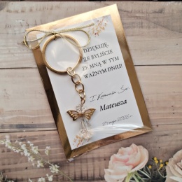 : pamiatki na komunie dla gosci breloczki podziękowania dla gości aniołek